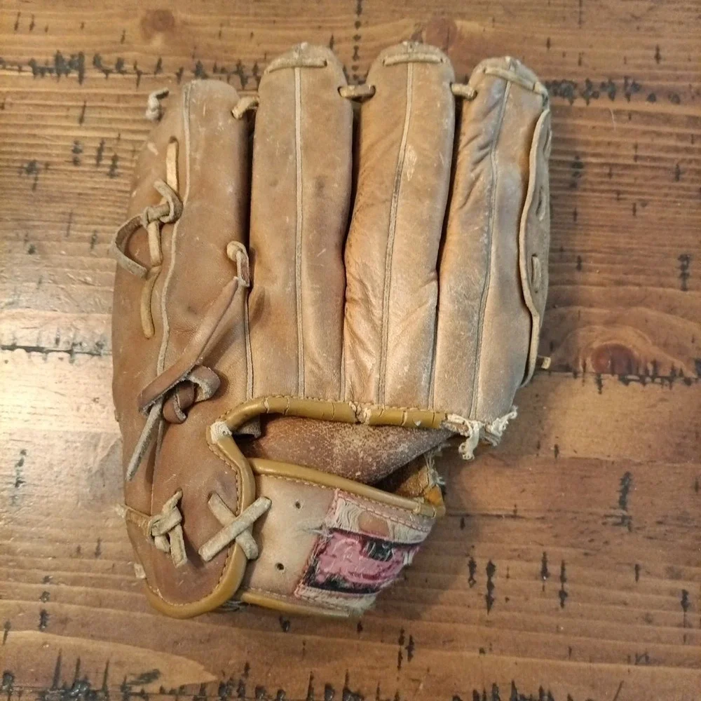 RAWLINGS LEATHER BASEBALL GLOVE DAVE PARKER MODEL # RBG60 12